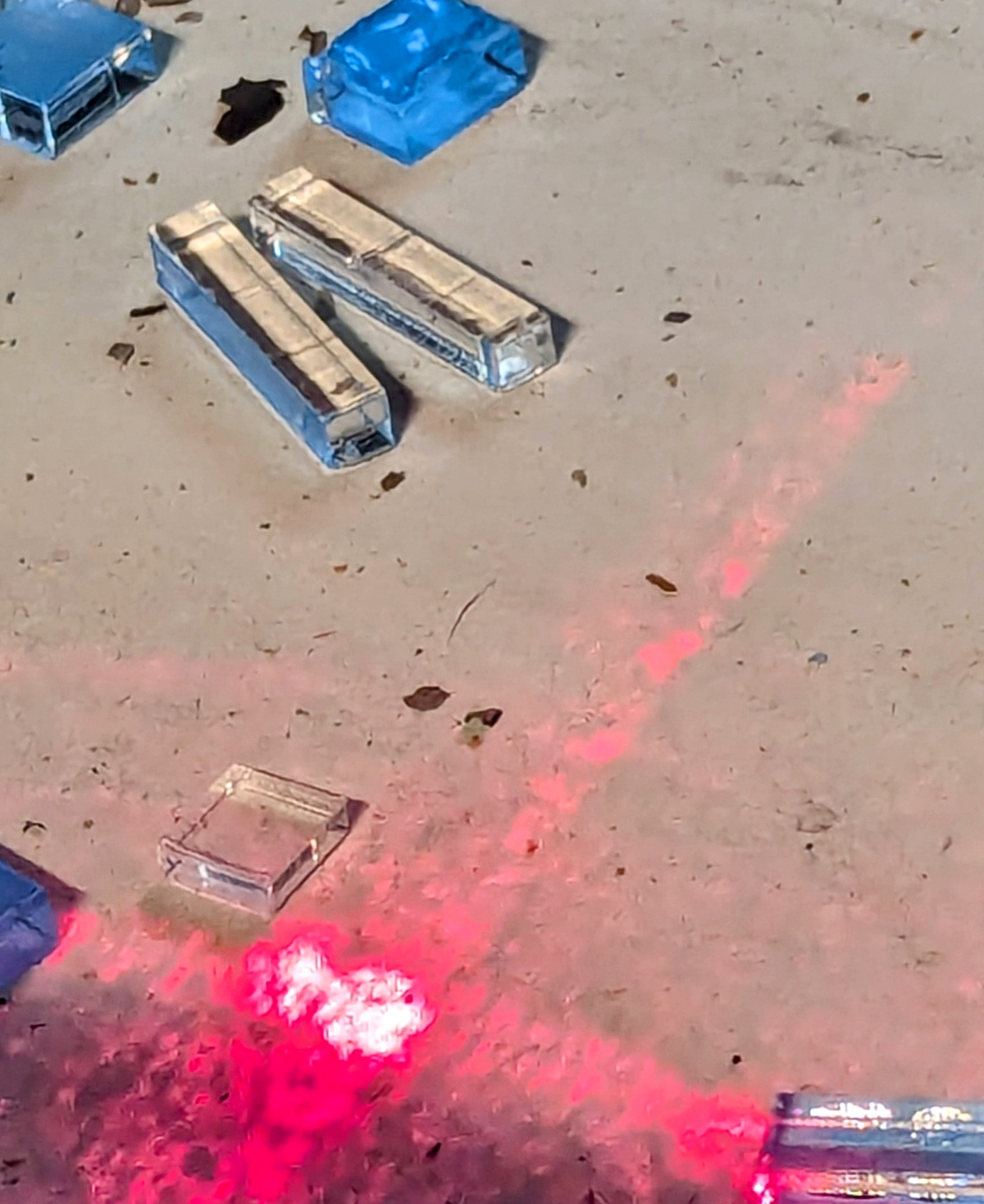 Laser debris