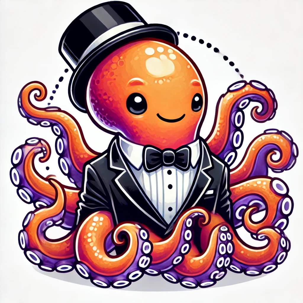 An Octopus in a Tuxedo